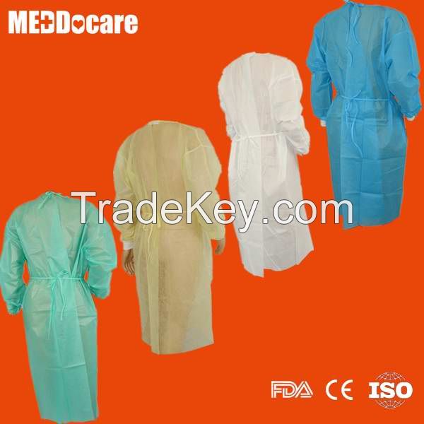 Disposable Medical Patient Nurse Gown Isolation Gowns