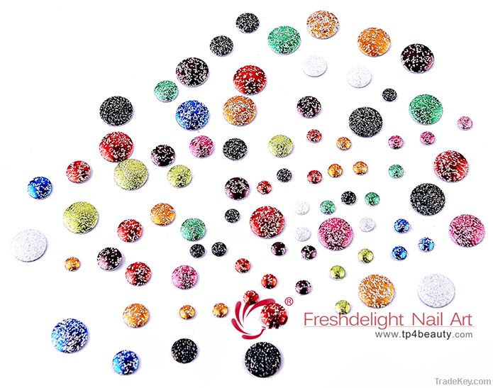 Korea Round Studs (Glitter)