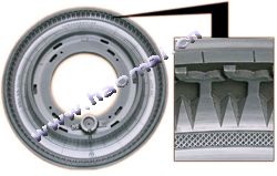 Motorcycle tyre mould