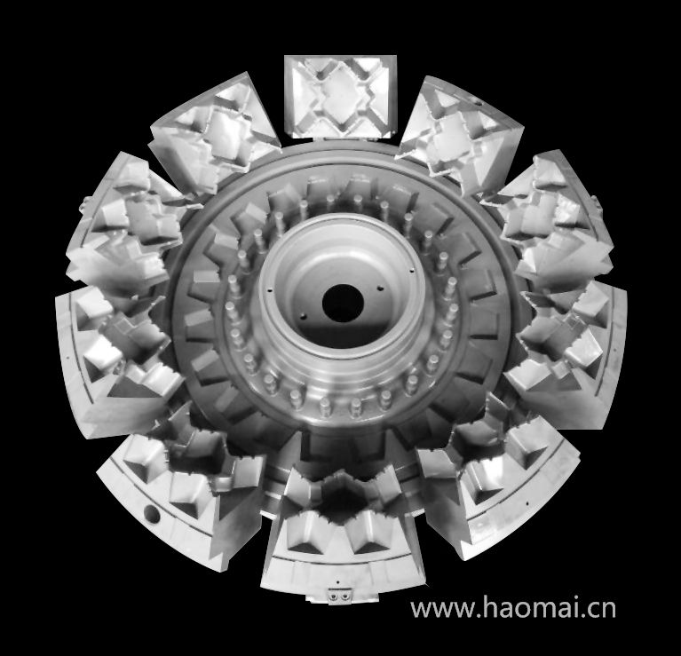 Super Deep Solid Tyre Mould with 8 Segments