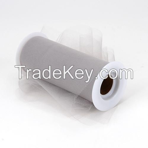 Buy Silver Premium Tulle Fabric Roll @ $1.65