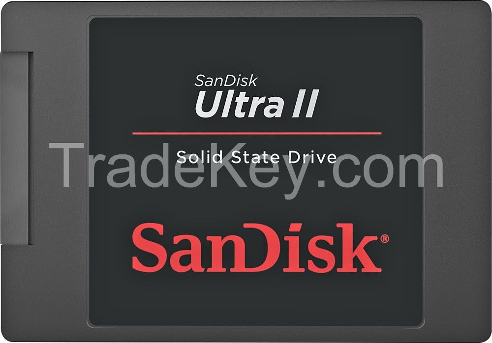 SanDisk - Ultra II 480GB Internal SATA Solid State Drive - Black