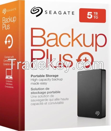 Seagate - Backup Plus Slim 4TB External USB 3.0/2.0 Portable Hard Drive - Black