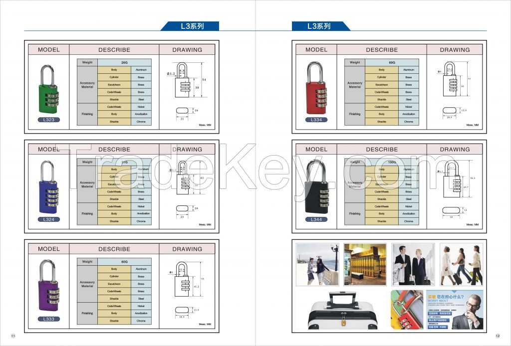 Combination Aluminum padlock best quality by  Shandong Keep Intl Trading Co.Ltd