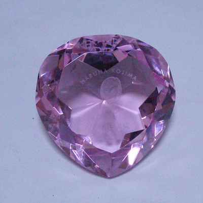 crystal heart diamond