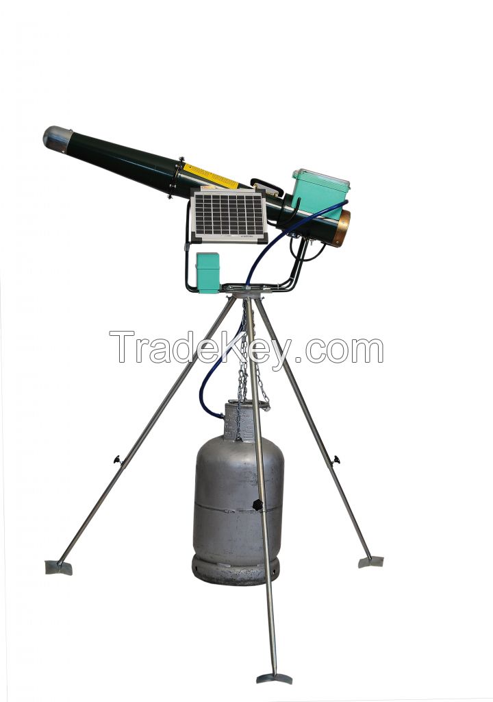 Electronic Bird Scarer Cannon With solar panel and tripod