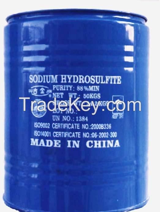 sodium hydrosulfite, sodium sulfite