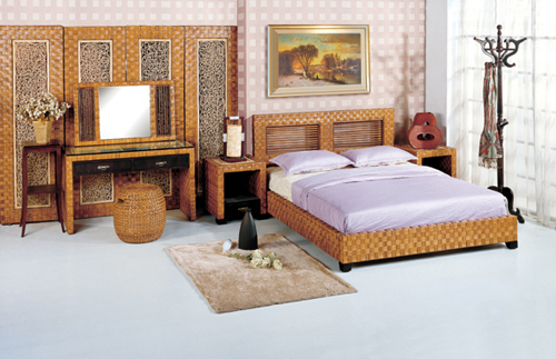 rattan bed