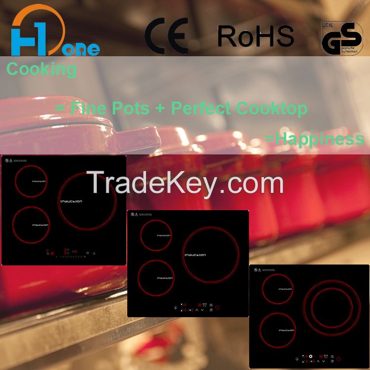 Hot sell in 2017 three burner induction cooker with CE, RoHS