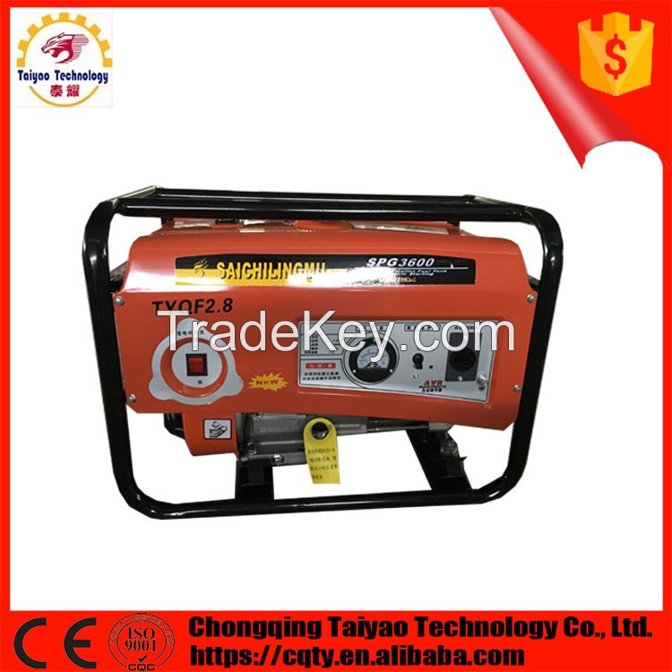 3 kw Ac single phrase electrical starting gasoline generator for home use