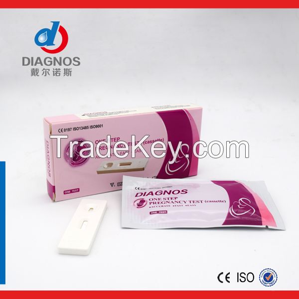HCG pregnancy test cassette midstream