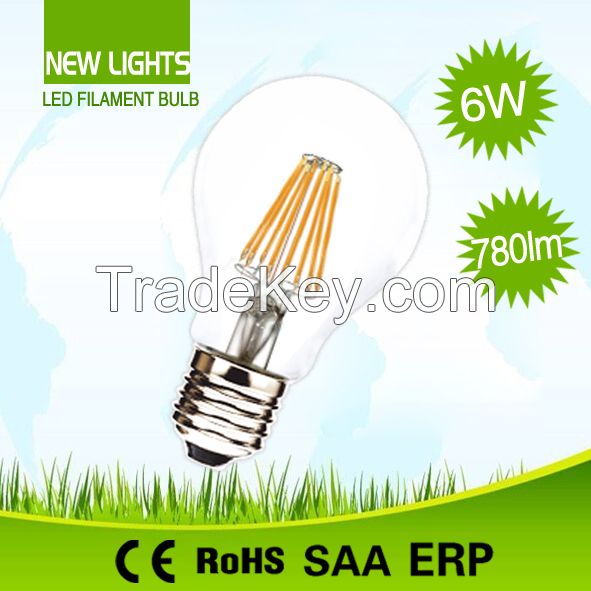 led filament bulb  A60 6W LED BULB