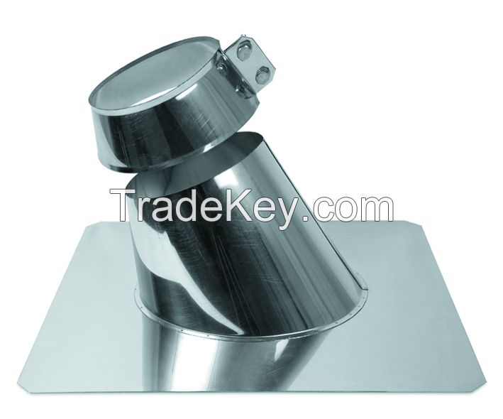 ACCESSORIES - Single/Double Wall Stainless Steel AISI 304/316L Chimney Flue Fittings