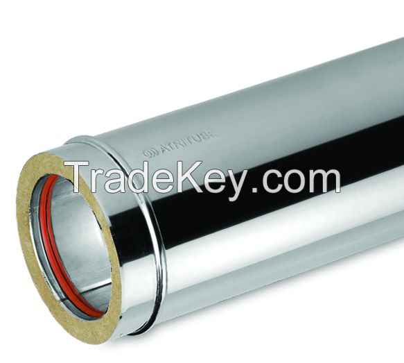 Chimney Flue Pipe, Tube - Double Wall Stainless Steel AISI 304/316L