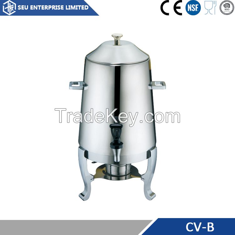 Stainless steel catering coffee and tea dispenser