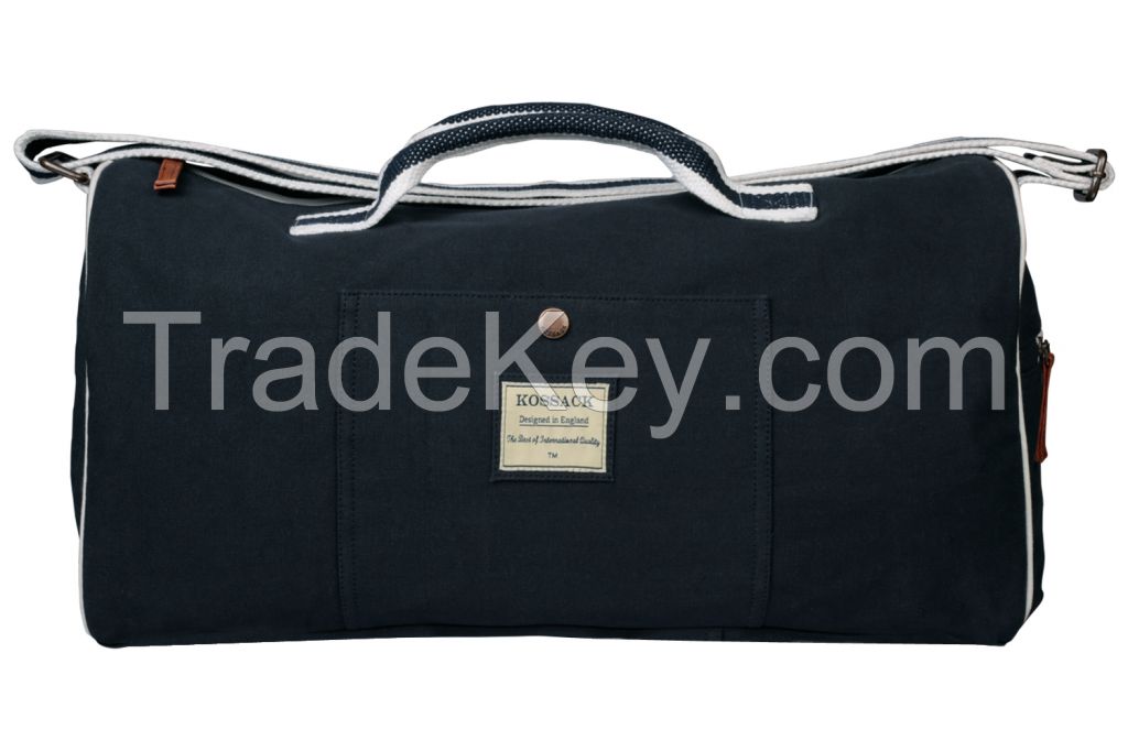 Navy Color Canvas Duffel Bag