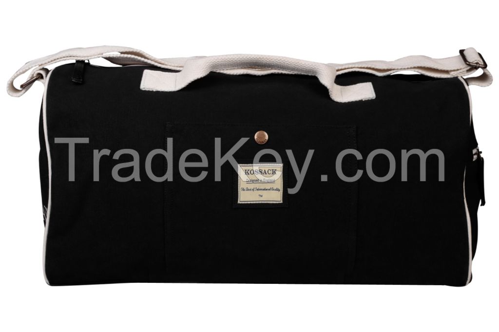 Black Heavy Canvas Holdall