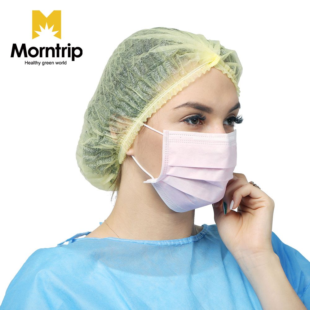 Anti Dust Hat Head Cover Mob Bouffant Cap Non Woven Disposable Hair Nets