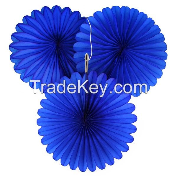 Wholesale Decorative Hanging Paper Honeycomb Fans For Event Party Favor