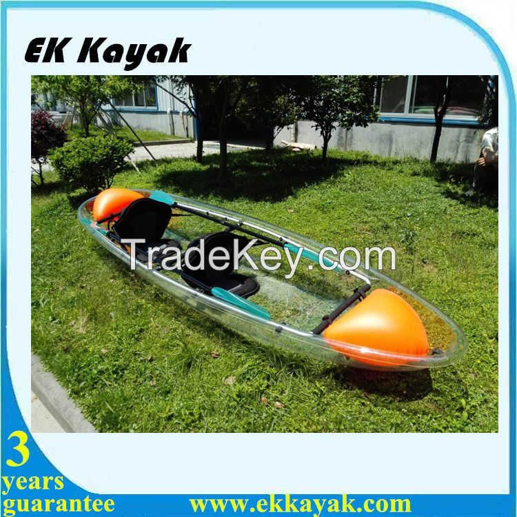 Fishing plastic clear canoe kayak