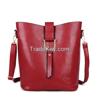 vintage leather 2sets bags women casual fashion chic cross body bag shoulder bag