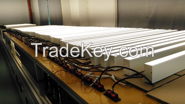 suspended linear light fixtures