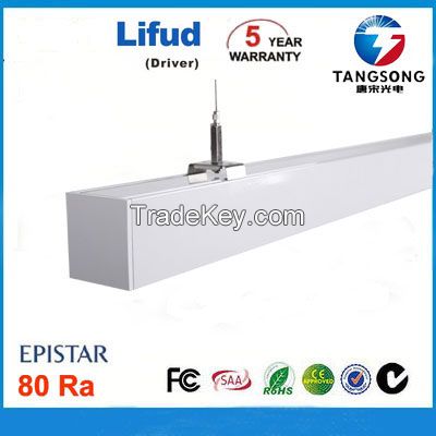 suspended linear light fixtures