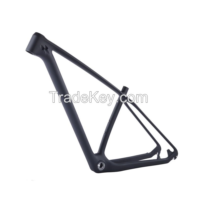 29ER/27.5ER T800 full carbon fiber carbon mountain frame,142*12mm thru axle and 135*9mm quick release carbon bicycle frame