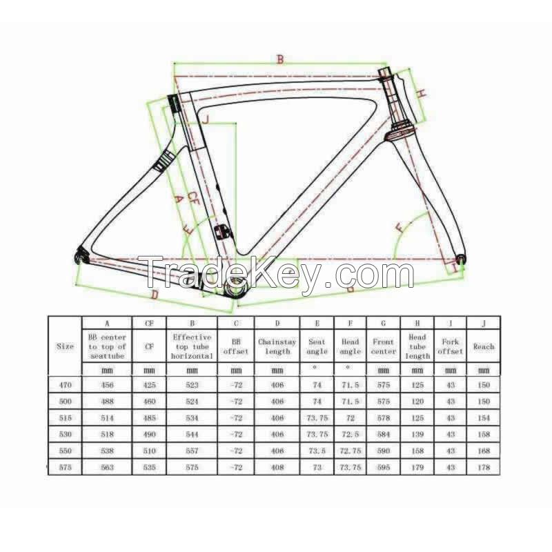 T1000 1K/3K carbon fiber carbon road bike frame,best selling and high quality carbon road bike frame road bike carbon frame