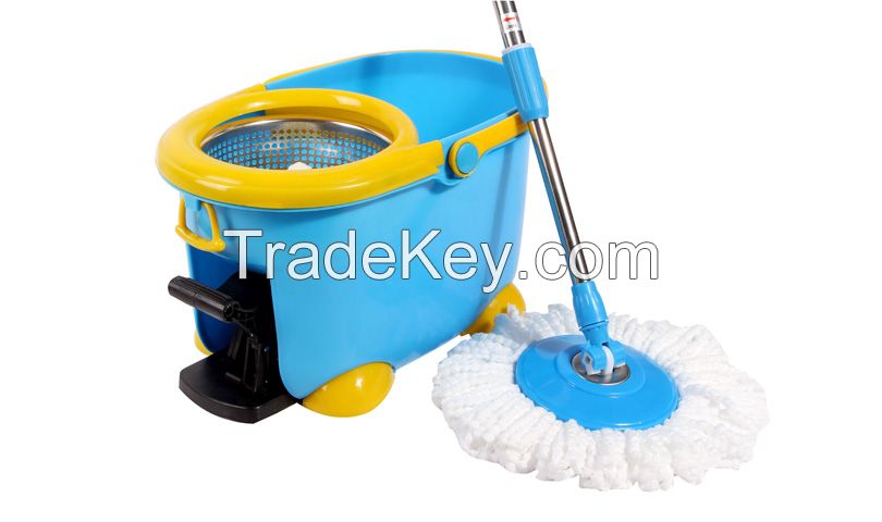 Microfiber Spin Mop and Bucket Floor Cleaning System