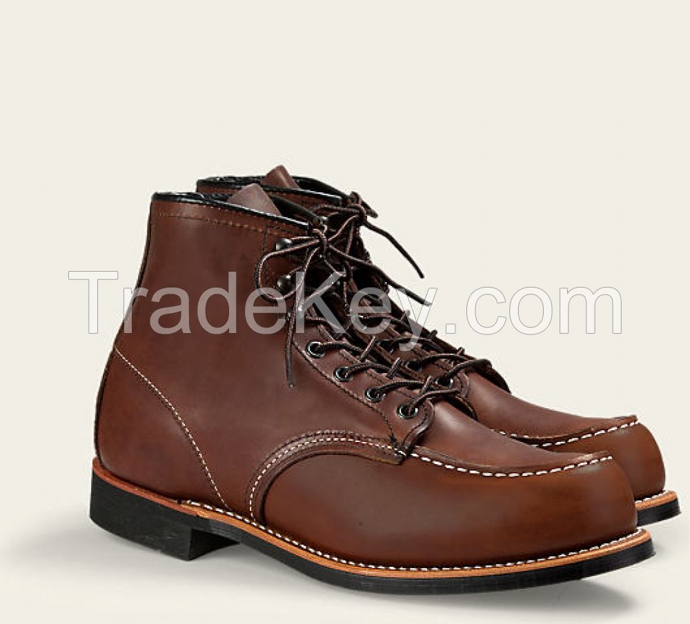 Red Wing Mens Boots 2954 6-Inch Moc Toe Heritage Work Amber Portage
