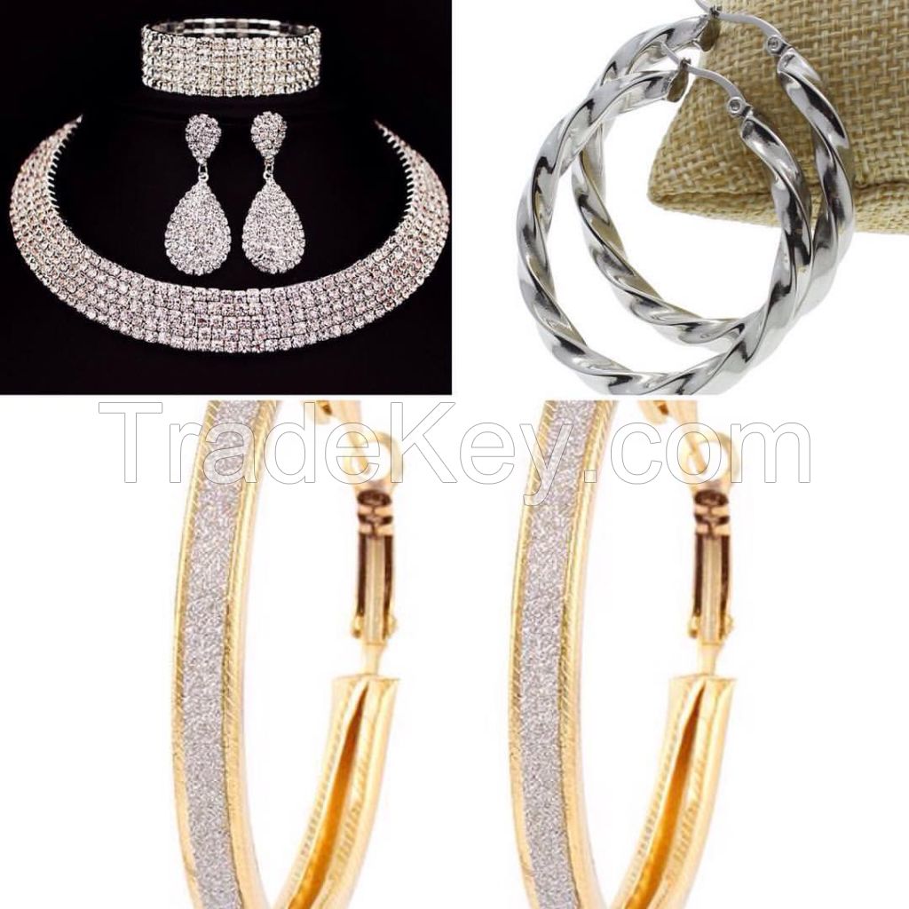 Big Circle Hoop Earrings