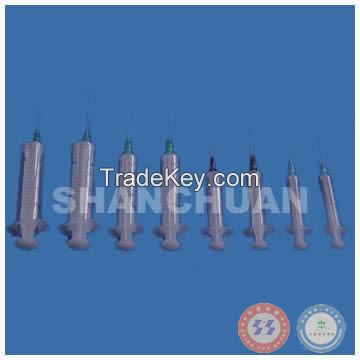 Disposable 2-part syringe