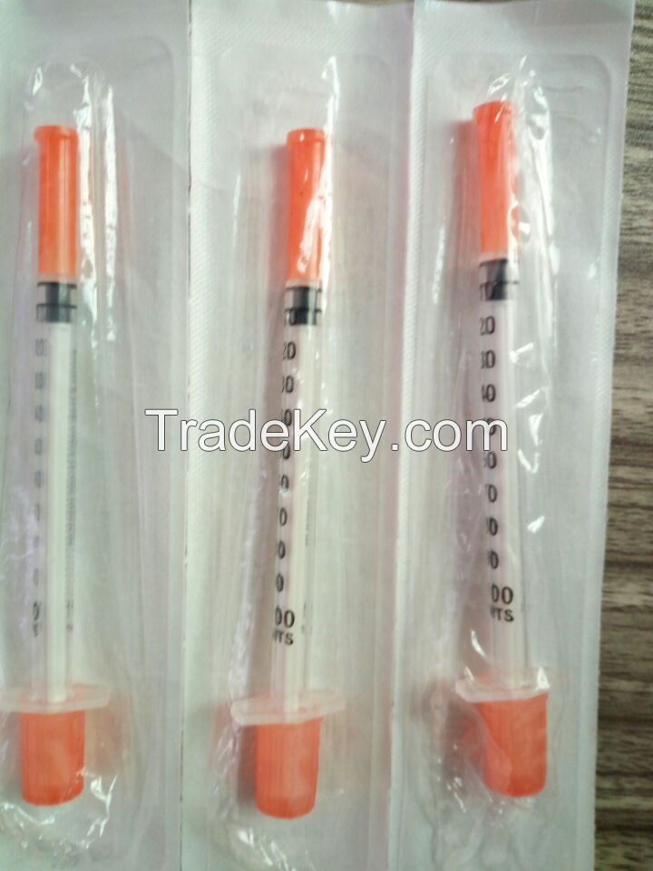 Disposable insulin syringe in good quality with low price