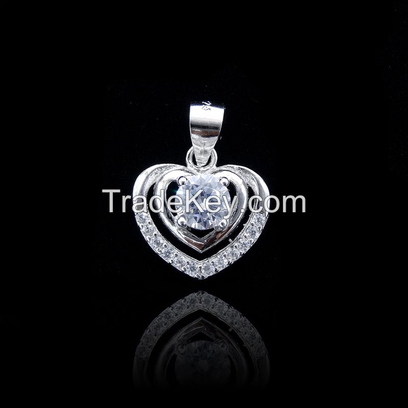 925 Sterling Silver Pendant (CZ Stone)