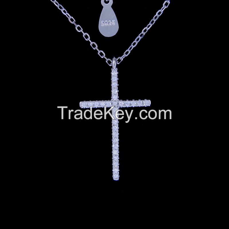 925 Sterling Silver Necklaces(CZ Stone)
