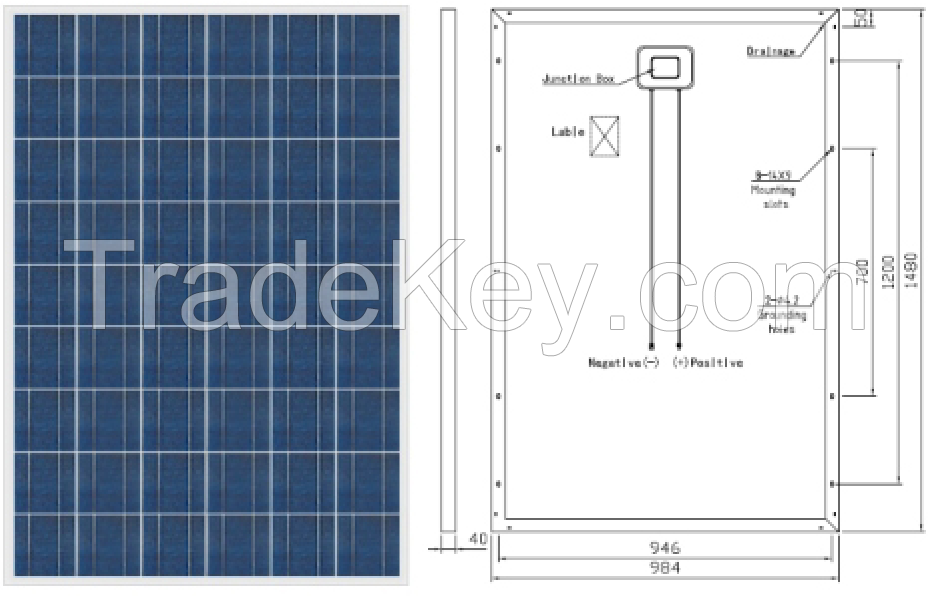 royalstar P 54 polycrystalline silicon photovoltaic solar energy generation system