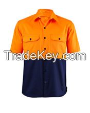 S/S Two Tone Hi Vis Shirt