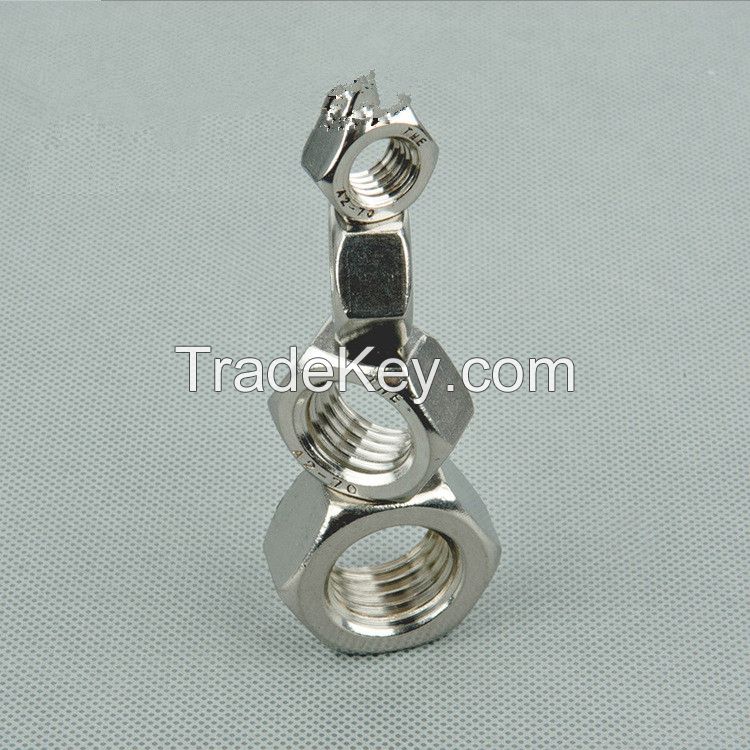 Autumn industry 304 stainless steel hexagonal nut grade A stainless st