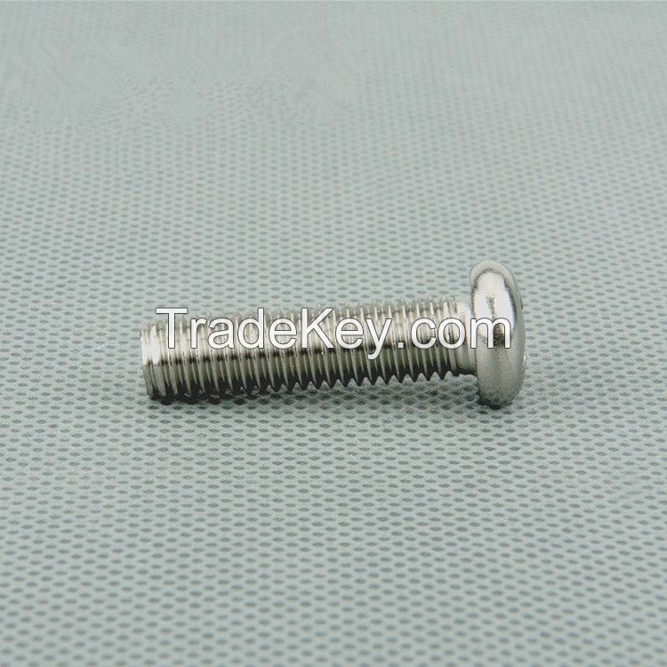 304 stainless steel gb GB818 pan head screw cross round head machine s