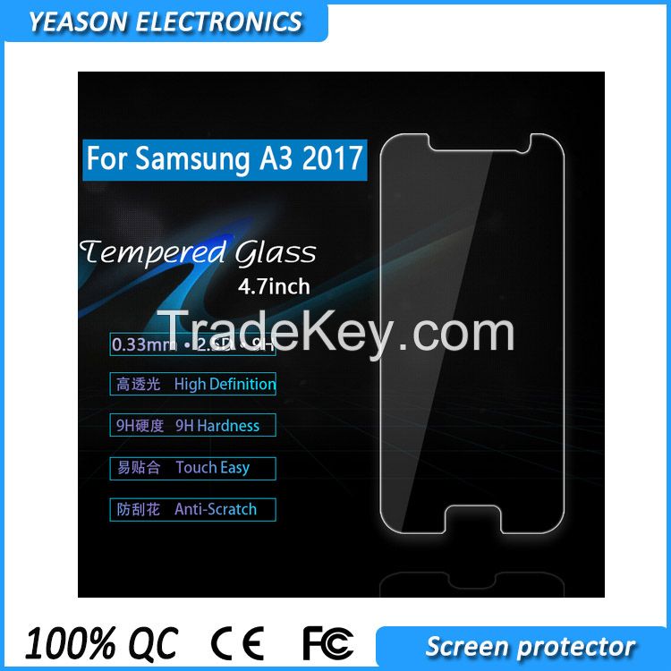 Hot selling A3 2017 tempered glass screen protectors