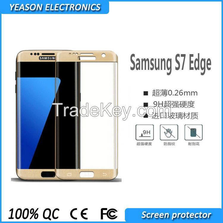 3D Full Curved Size Tempered Glass Screen Protector Samsung S7 Edge