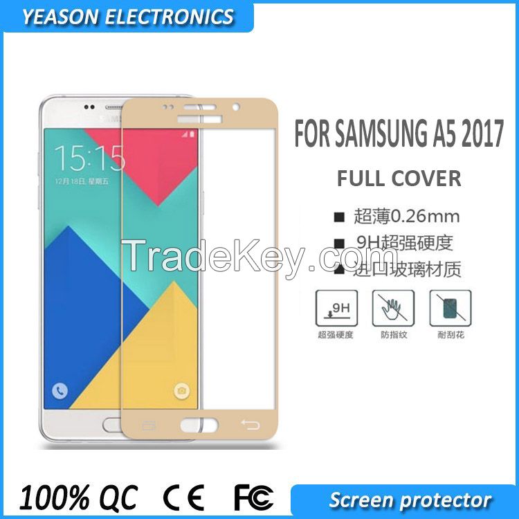 wholesale screen protectors tempered glass for samsung A5 2017