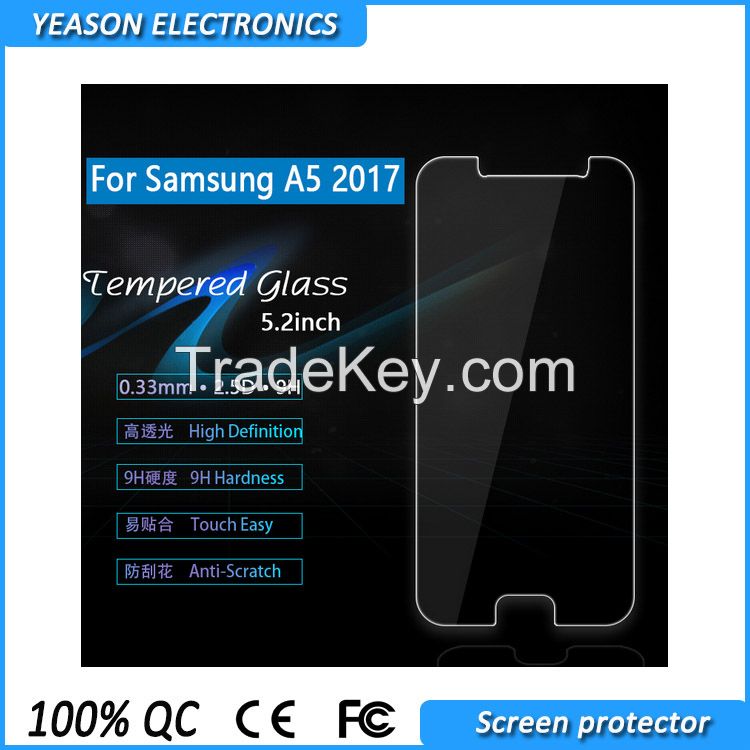 New 2017 A5  samsung tempered glass screen protectors