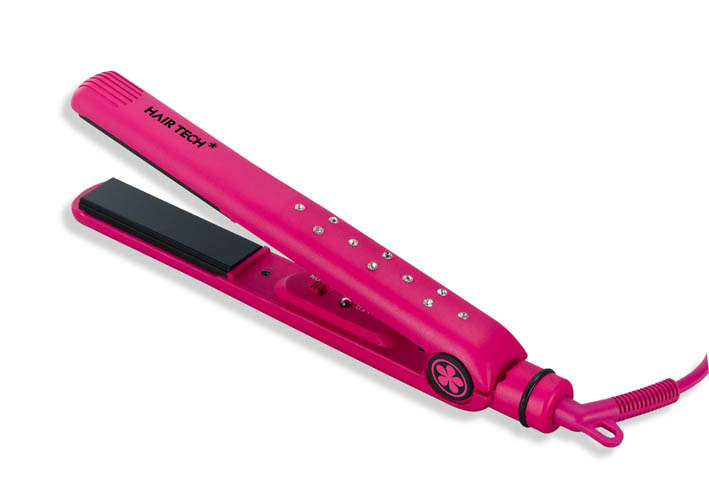 Super Shining Cute Pink Diamond Hair Straightener