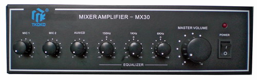 30,60,120w desktop mixer amplifier