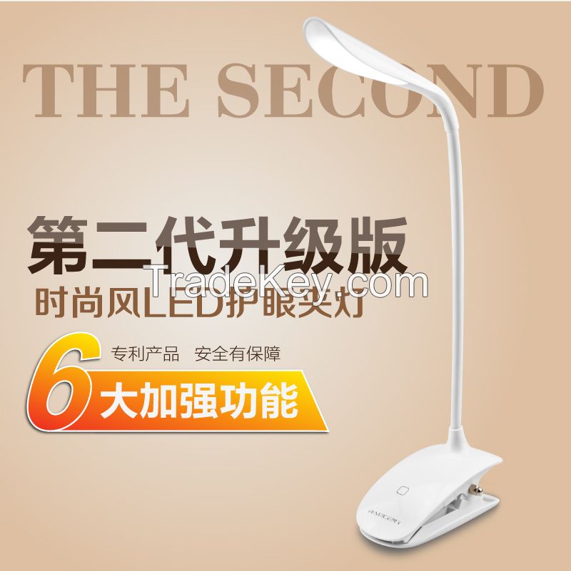 LED Desk Lamp Touch Switch Flexible LED Reading Lamp 3-level adjusted brightness Rechargeable LED Light