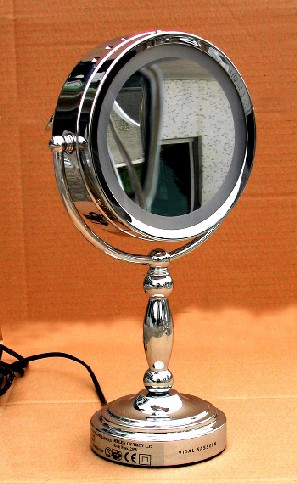 Two sided light up mirror