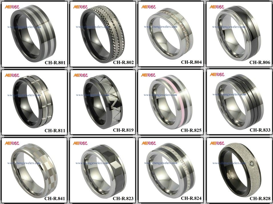 Ring jewelry China supplier,camo ring,tungsten ring for men and women