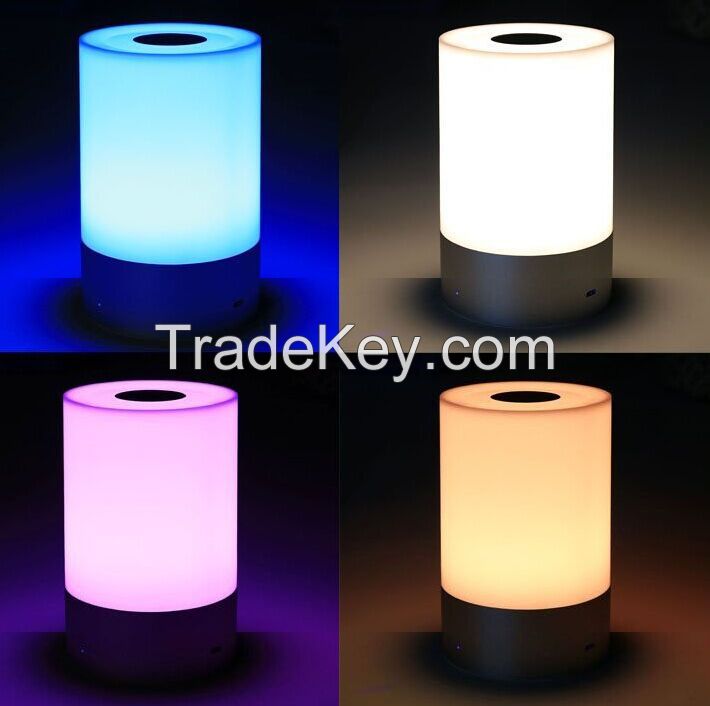 3w LED touch sensor lamp USB reading desk light 3w bluetooth speaker n